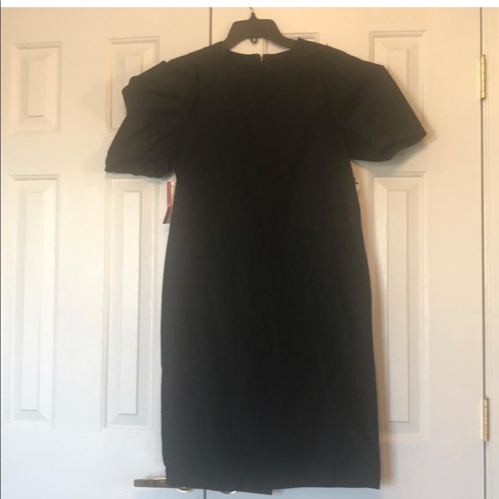 Lanvin black short sleeve NWT SHIFT DRESS